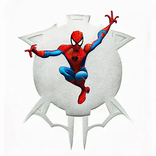 Spiderman Swinging On A Soccer Goal Post