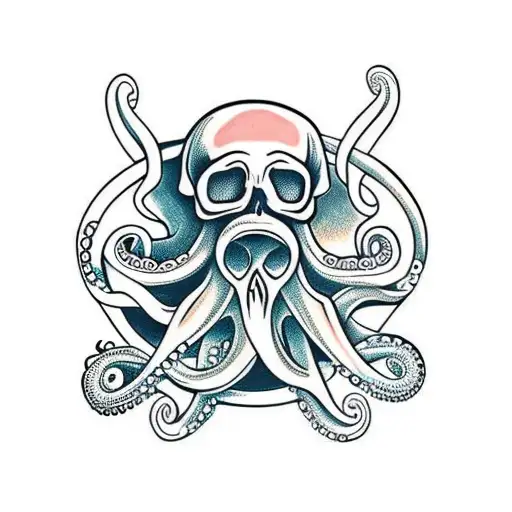 Skull With Octopus