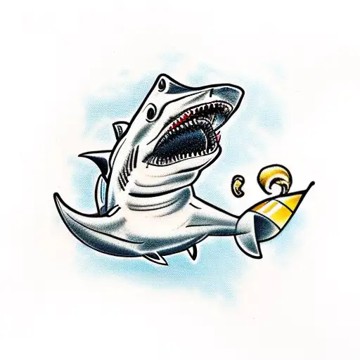 Shark With Cowboy Hat