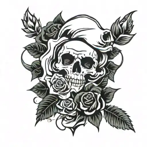 Rose And Skull