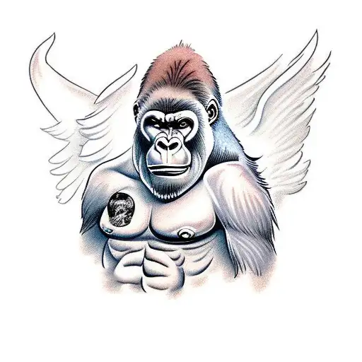 Gorilla With Wings
