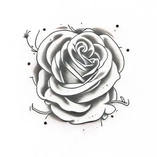 Seventeen In Roman Numerals And Roses