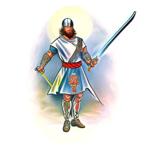 Christian Warrior With Sword