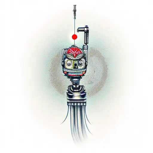 A Robot Arm With Intricate Mechanical Details Holding A Car Audio Amplifier