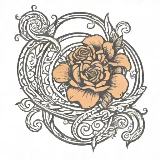 Virgo Zodiac Symbol Intertwined Within Infinity Symbol