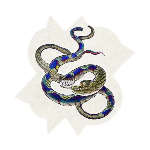 Curled Snake Wrap Round
