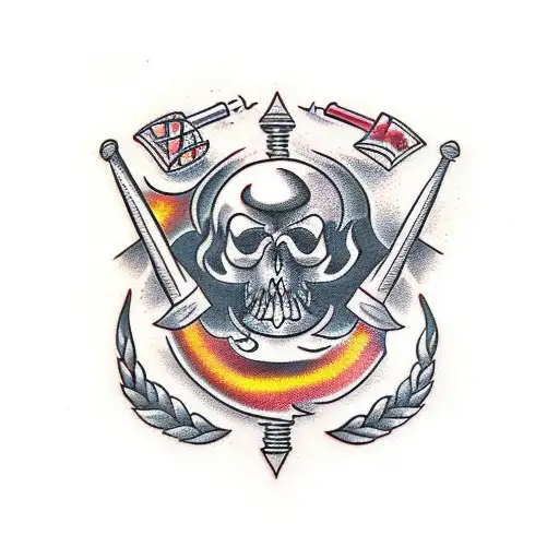 Hammer And Anvil And Fire