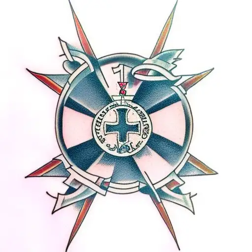 Christian Cross With Date 06-07-2022