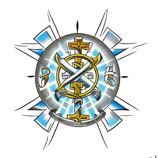 Christian Cross With 06-07-2022