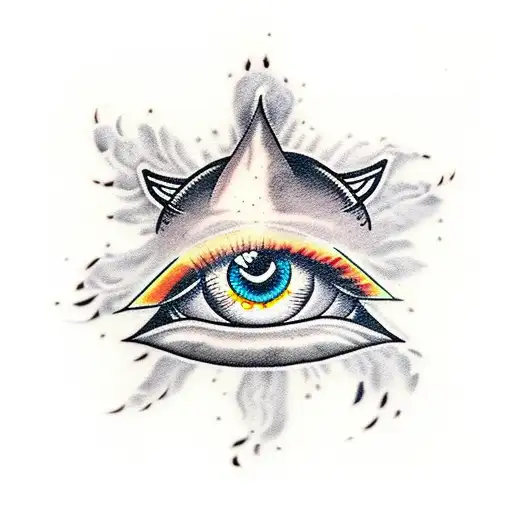 Evil Eye With Tulips