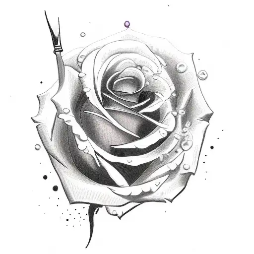 Rose With Knife