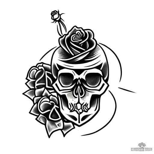 Skull And Roses