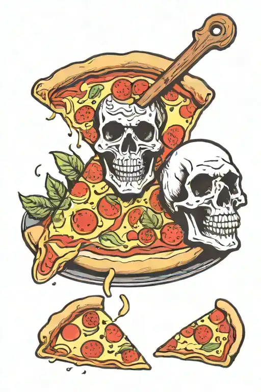 Skull And Pizza Slice