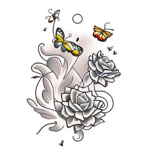 Vine With Butterflies