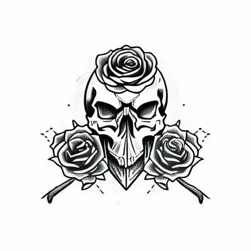 Skull And Heart Blended