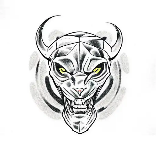 Panther Morphing Skull