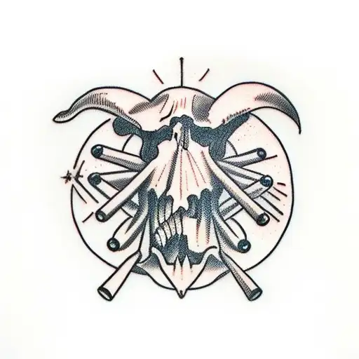 Skull Hand With Medicine Dropper