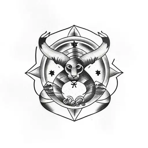 Arm Tattoo With Composition Of African Animals