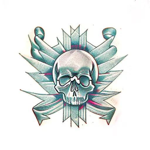 Skull Fingers With Ripped Flesh