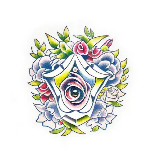 Automotive Paint Gun With Flowers