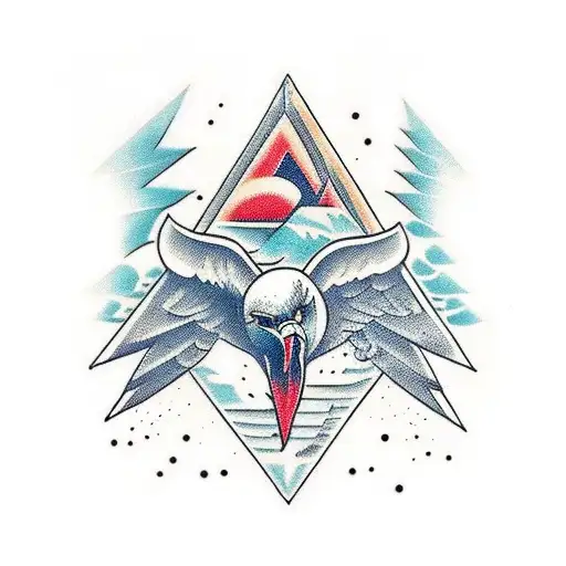 Piramid With An Eagle Con The Top