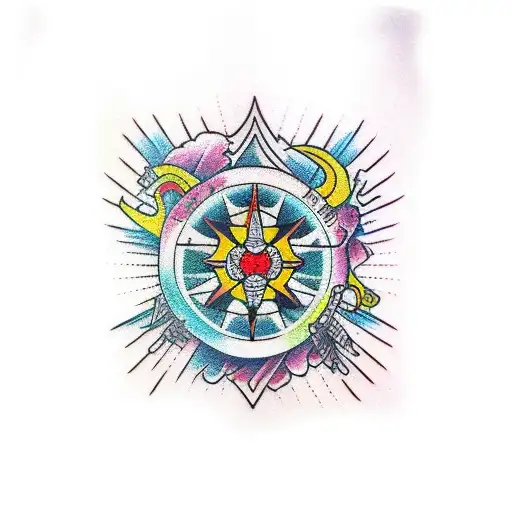 Full Right Arm Sleeve With Nature Designs