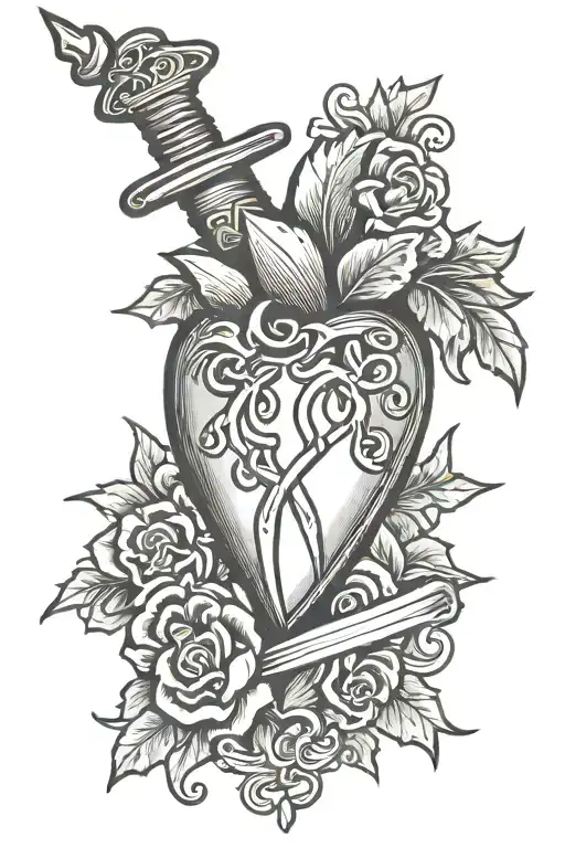 Heart With Dagger Through It