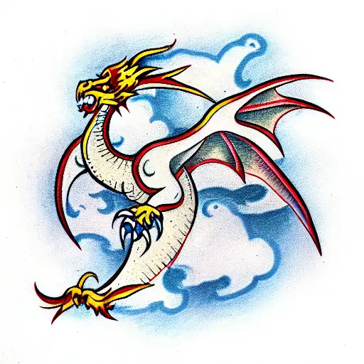 Dragon Fighting Eagle