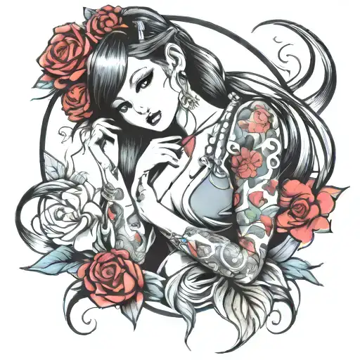 Anime Girl Creepy Sexy Woman Body