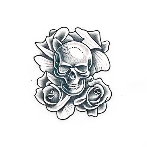 Skull And Roses