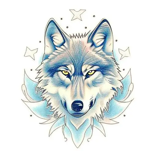 Wolf With Daisy And Dawn