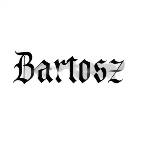 A Cross With An Angel And The Word Bartosz