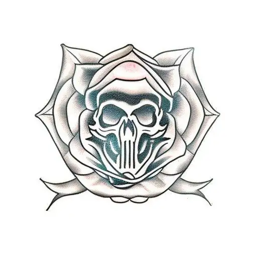 Rat Skull Rose