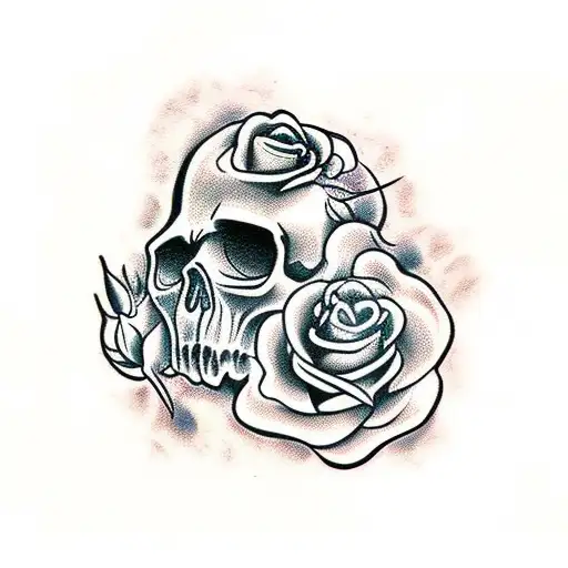 Skull And Roses