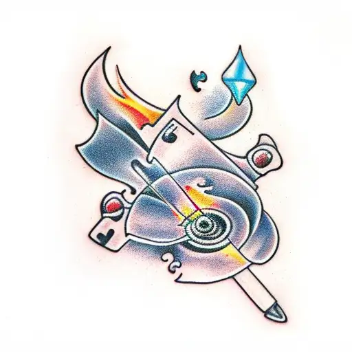 Broken Puzzle On Fire