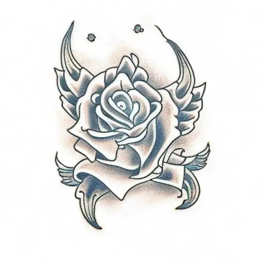 A Traditional Tattoo Design Incorporating Your Kids' Names And Birth Flowers