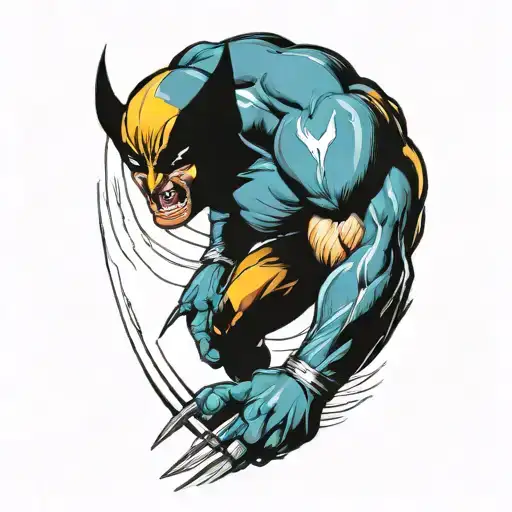 Wolverine X Men Attacking