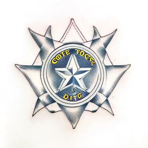 Combat Boots And Dog Tags