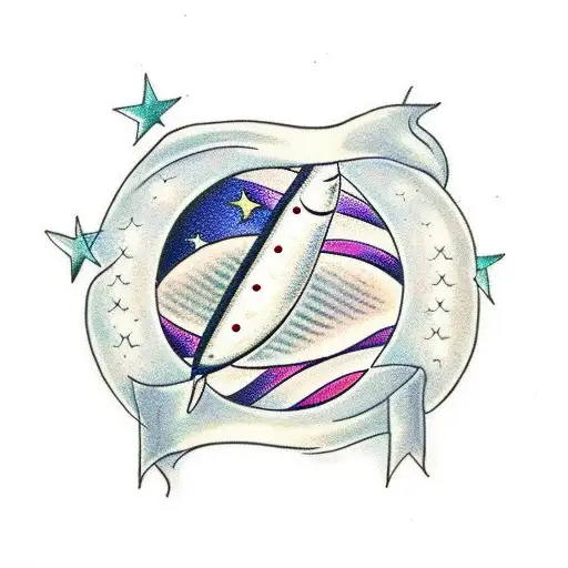 Crescent Moon And Stars