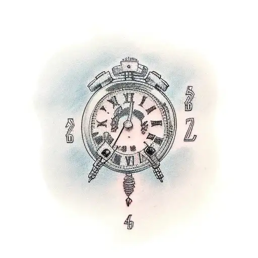 Brith Dates In Roman Numerals On Leg In A Line