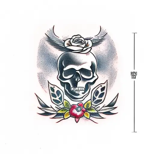 Skull And Olive Branch