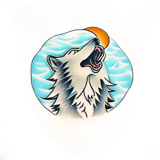 Wolf Howling At The Moon