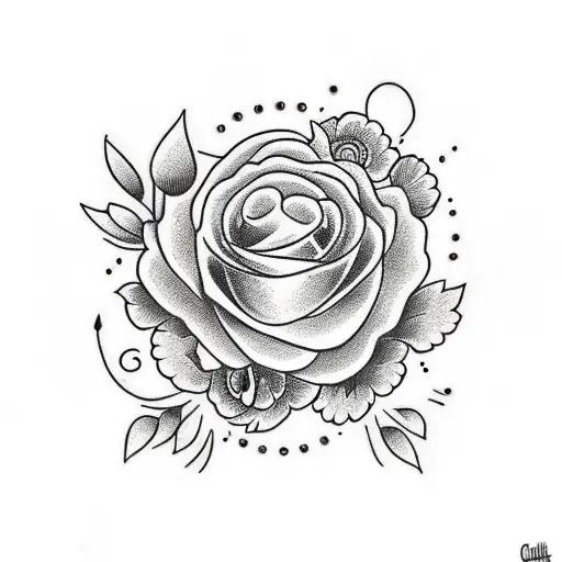 Black Crow With Flowers Coming Out Of Eyes