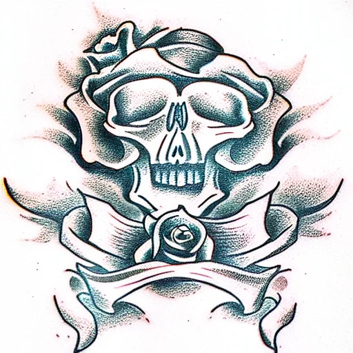 Skull And Roses