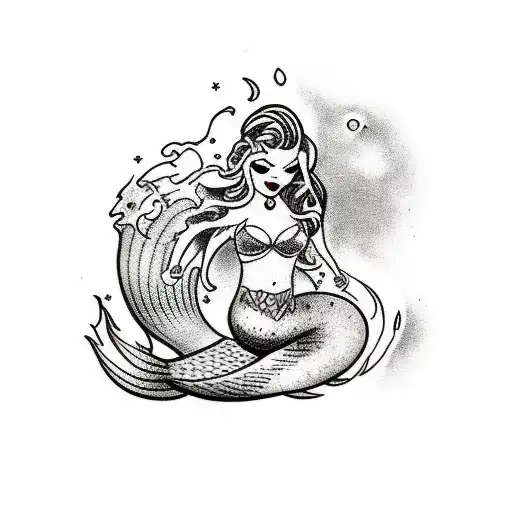 Mermaid On Wave