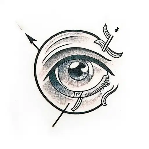 Eye With Arrow