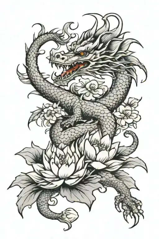 Dragon And Lotus