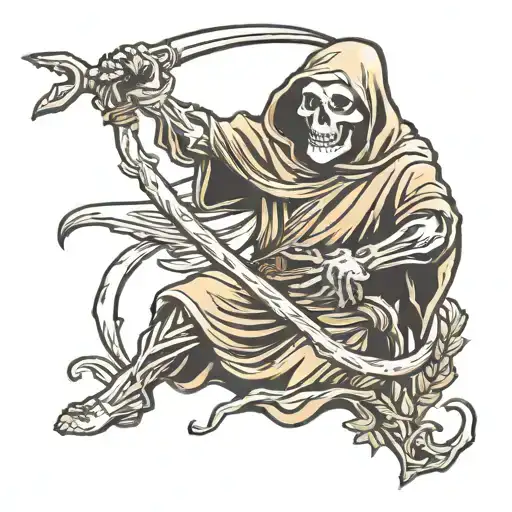 Grim Reaper With Scythe
