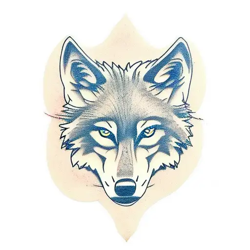 Wolf Crawling Down Leg