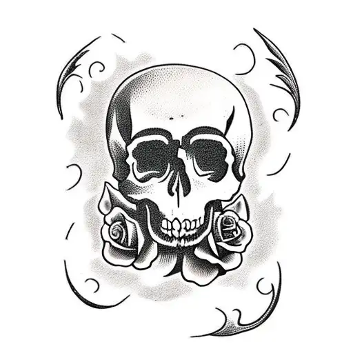 Skull And Roses